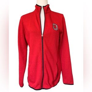 Ohio State Zip Up Jacket Fleece Size M
